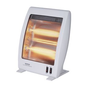 Light grey Freestanding Quartz heater 1000W