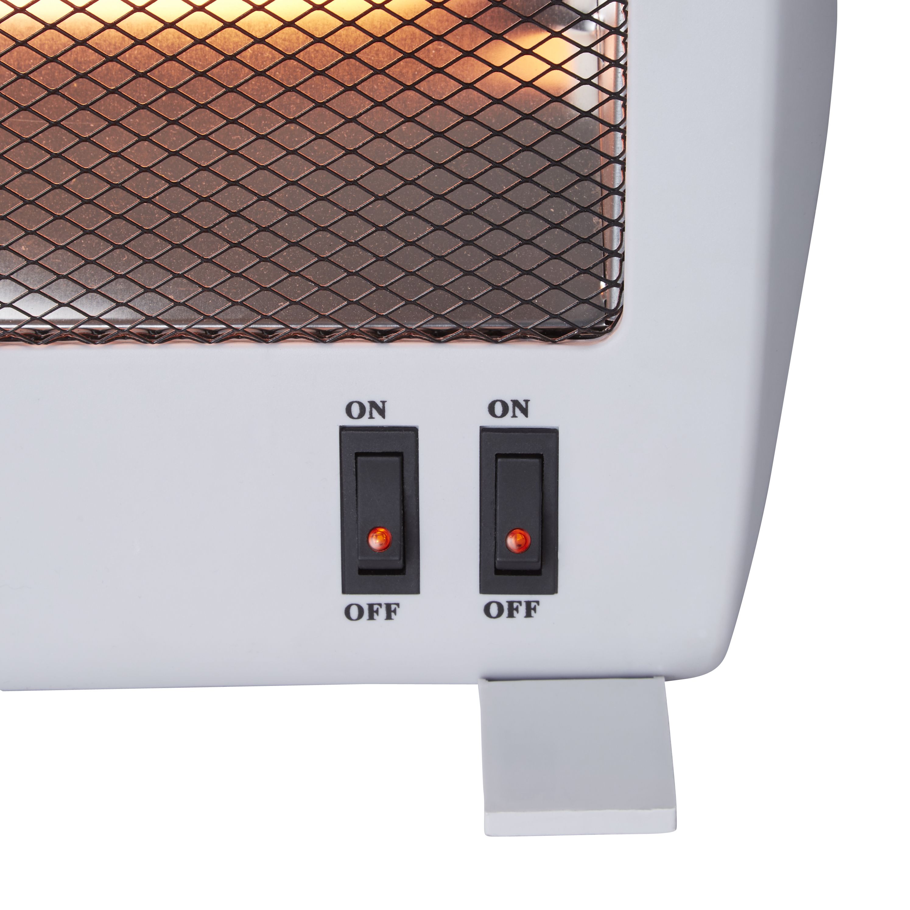 Light grey Freestanding Quartz heater 1000W | DIY at Bu0026Q