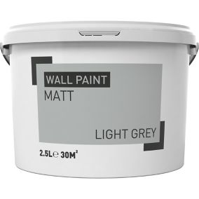 Light grey Matt Emulsion paint, 2.5L