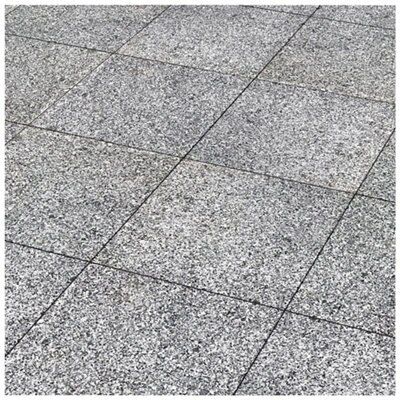 Light grey Natural granite Paving slab, 0.16m² (L)400mm (W)400mm
