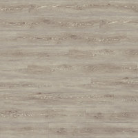 Light grey Oak effect PVC Luxury vinyl click Luxury vinyl click flooring , (W)1326mm