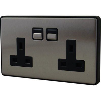Lightwave 13A 2 gang Socket
