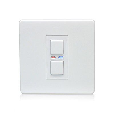 LightwaveRF White profile Single Screwless Dimmer switch