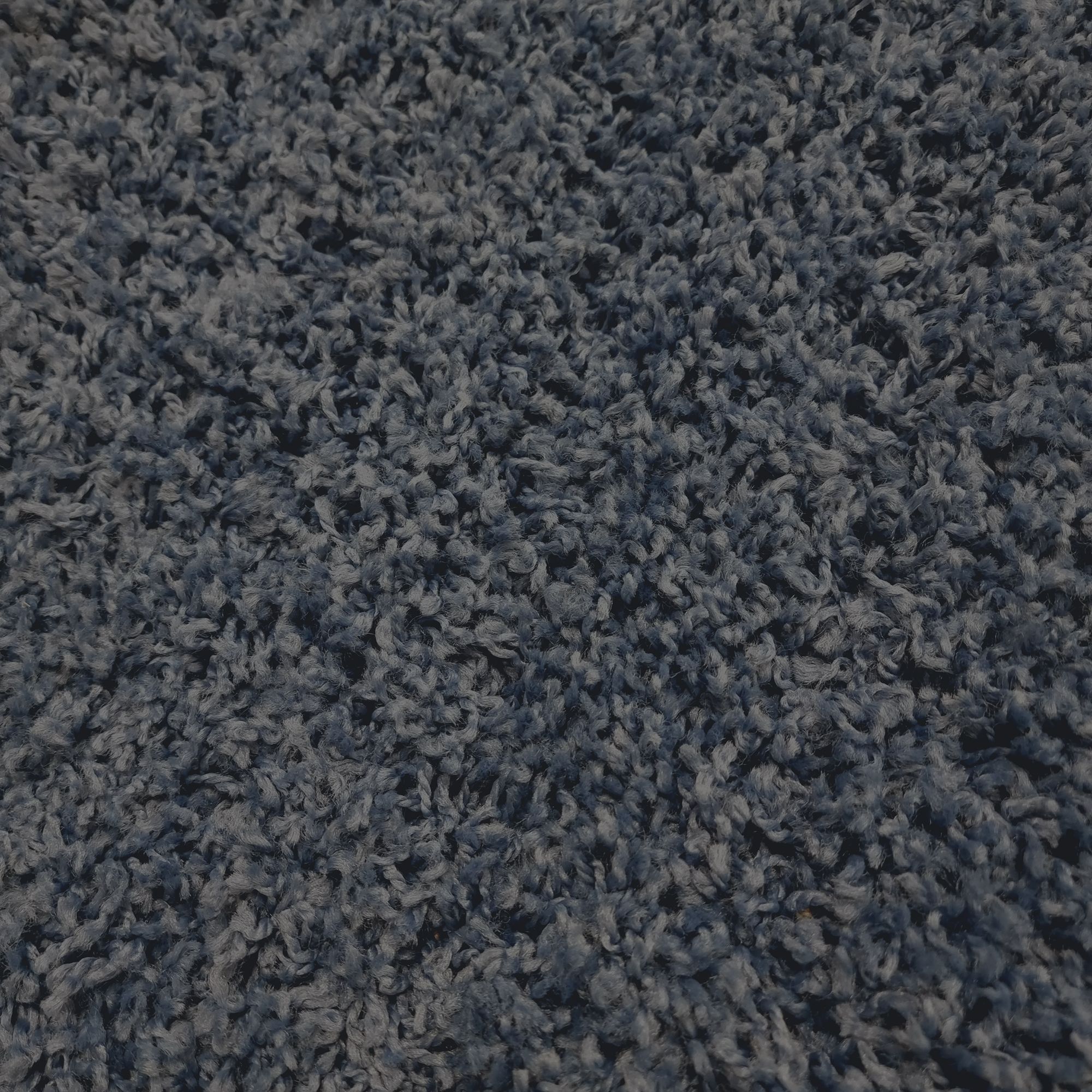 Lilia Navy Shaggy Medium Rug, (L)160cm x (W)120cm