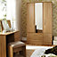 Lima Natural oak effect 3 Drawer Ready assembled Dressing table (H)744mm (W)922mm