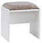 Lima White Elm effect Ready assembled Dressing table stool