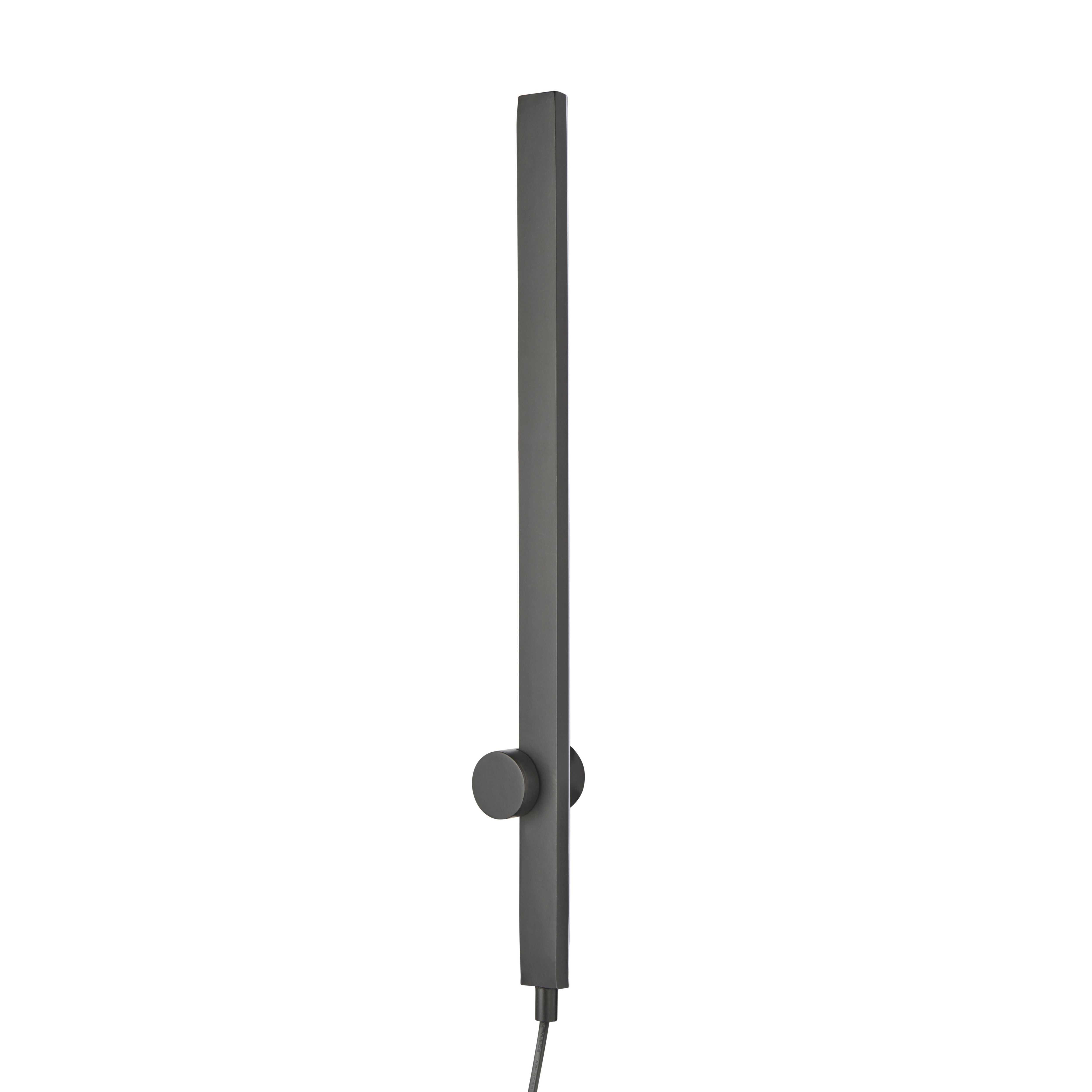 Line Black Plug-in LED Wall light