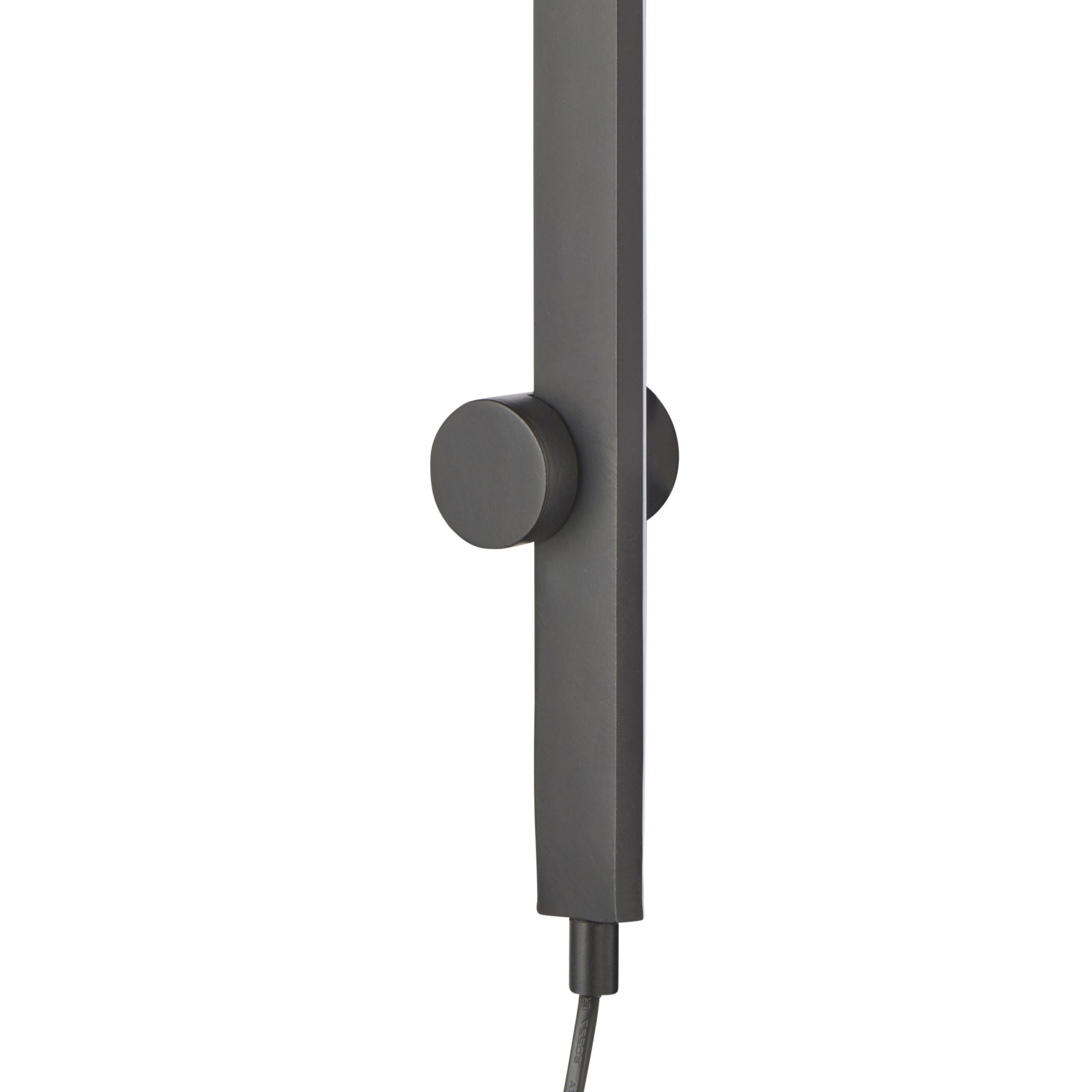 Line Black Plug-in LED Wall light