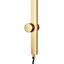 Line Brass effect Plug-in LED Wall light