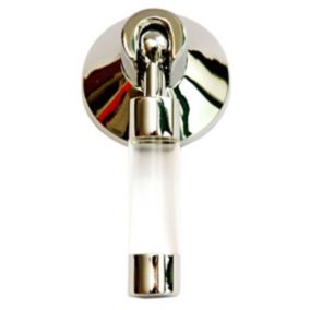 Linea Chrome effect Clear Cabinet Straight Pull handle