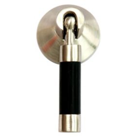 Linea Satin Nickel effect Black Cabinet Pull handle