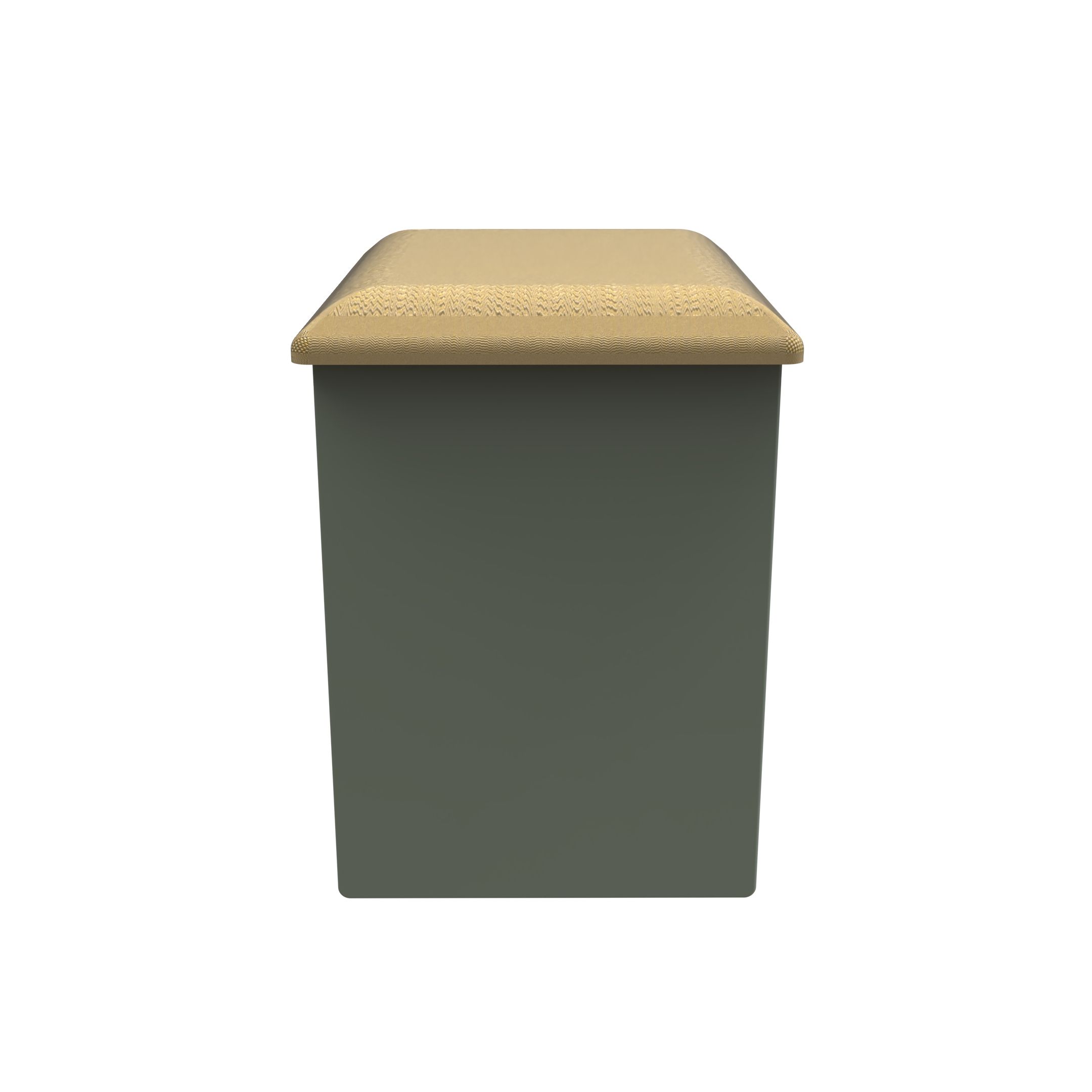Linear Ready assembled Matt Green Padded Dressing table stool