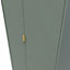 Linear Ready assembled Modern Matt green Tall Double Wardrobe (H)1970mm (W)740mm (D)530mm