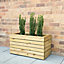 Linear Wooden Rectangular Planter 80cm