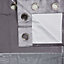Linnet Concrete Panelled Lined Eyelet Curtains (W)117cm (L)137cm, Pair