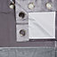 Linnet Concrete Panelled Lined Eyelet Curtains (W)228cm (L)228cm, Pair