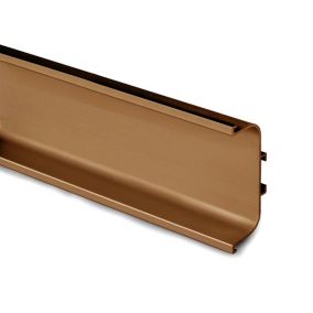 Lismore Matt Bronze effect Bronze Bathroom Furniture Integrated handle rail (L)200cm