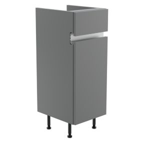Lismore Matt Dust grey Freestanding Single Bathroom Cabinet (H) 820mm (W) 300mm