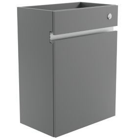 Lismore Matt Dust grey Freestanding Toilet cabinet (H)820mm (W)600mm