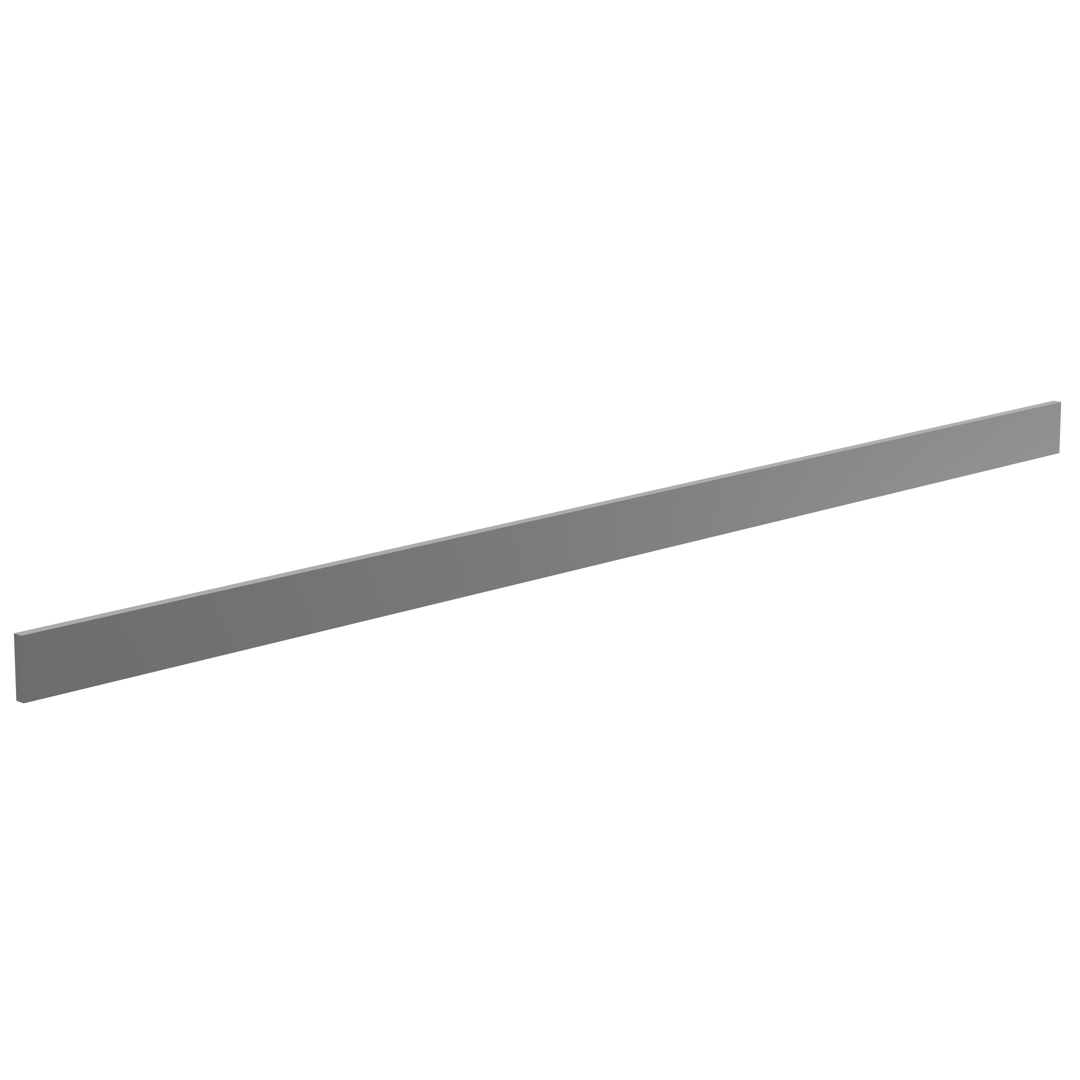 Lismore Matt Grey Rectangular Plinth (L)2400mm