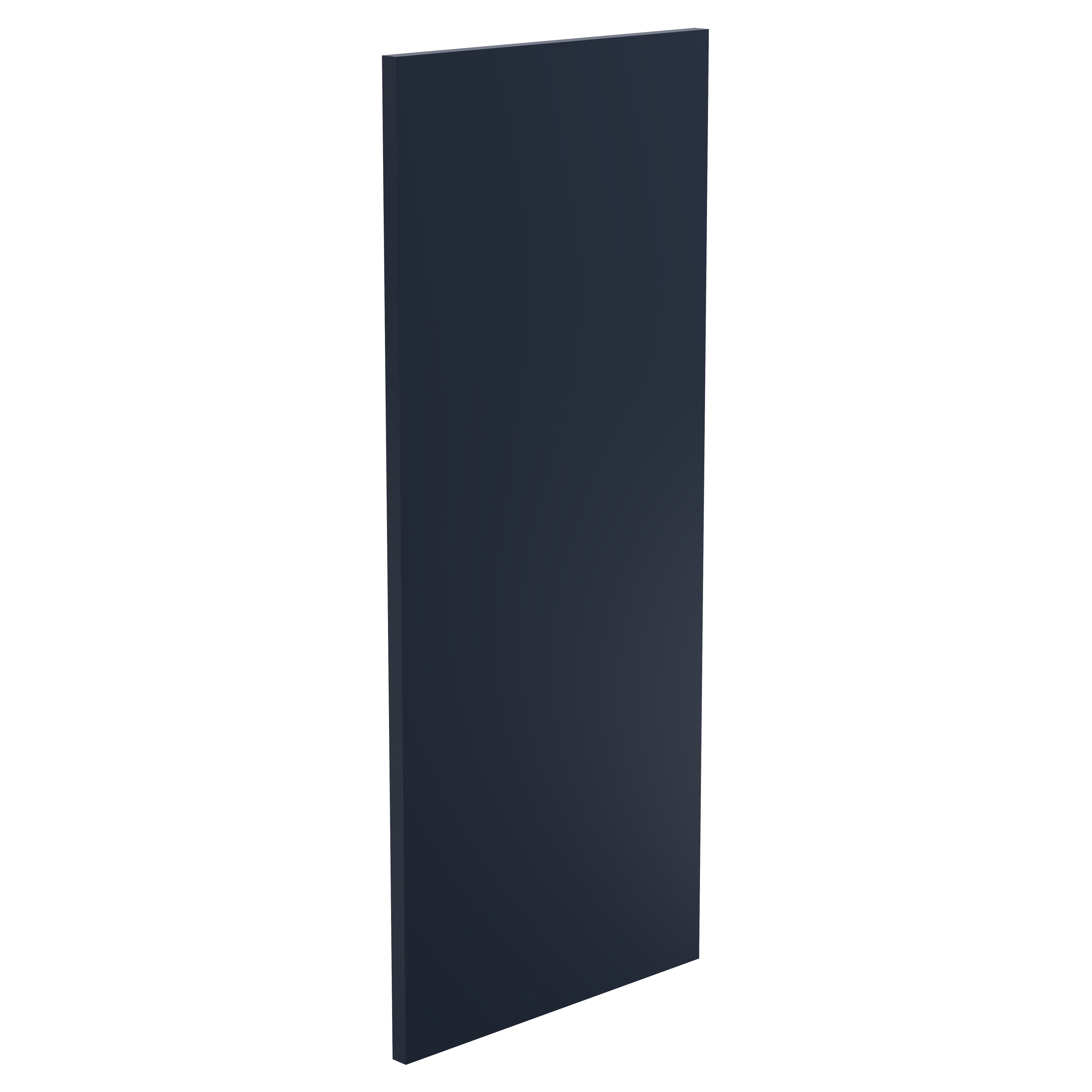 Lismore Matt Indigo blue MDF & MFC Bathroom Base Panel (H)900mm (W)380mm