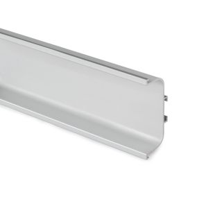 Lismore Matt Silver effect Bathroom Furniture Integrated handle rail (L)200cm