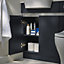 Lismore Standard Matt Indigo blue Double Freestanding Bathroom Cabinet (H) 820mm (W) 600mm