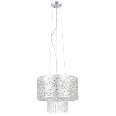 Lisotta Pendant Chrome effect 4 Lamp Pendant ceiling light, (Dia)400mm
