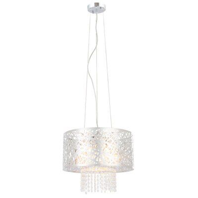 Lisotta Pendant Chrome effect 4 Lamp Pendant ceiling light, (Dia)400mm
