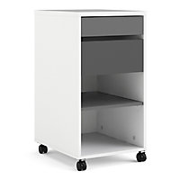 Liten White & Grey 2 drawer Multi-drawer unit