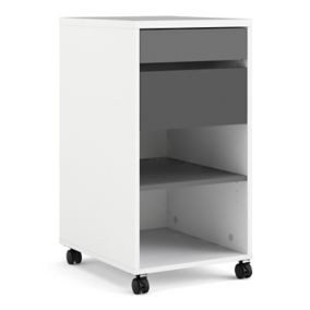 Liten White & Grey 2 drawer Multi-drawer unit
