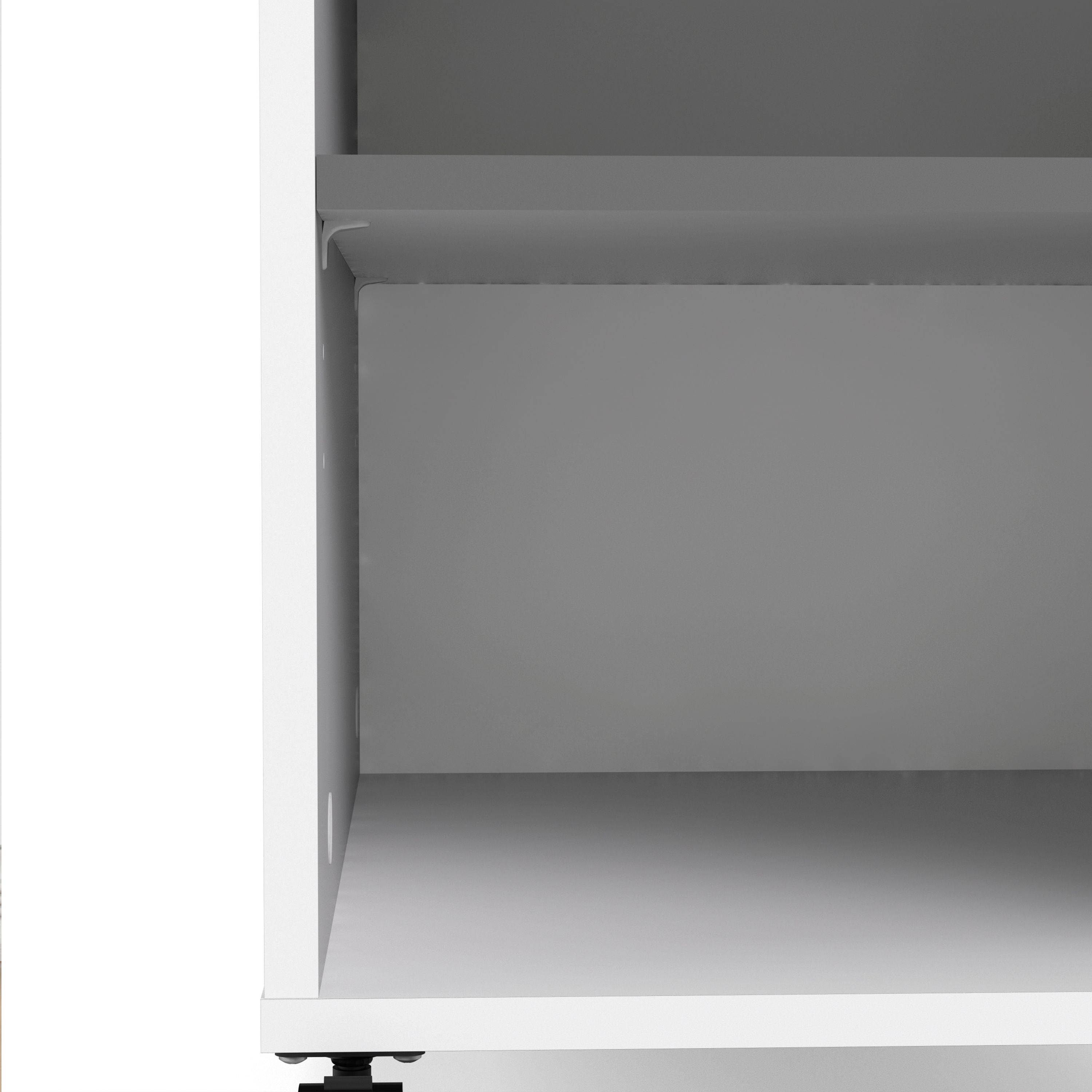 Liten White & Grey 2 drawer unit