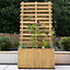 Living Screen Natural Timber Rectangular Planter (H) 180cm x (W) 90cm