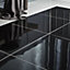 Livourne Black High gloss Stone effect Porcelain Wall & floor Tile, Pack of 3, (L)600mm (W)600mm