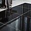 Livourne Black Porcelain Wall & floor Tile, Pack of 3, (L)600mm (W)600mm