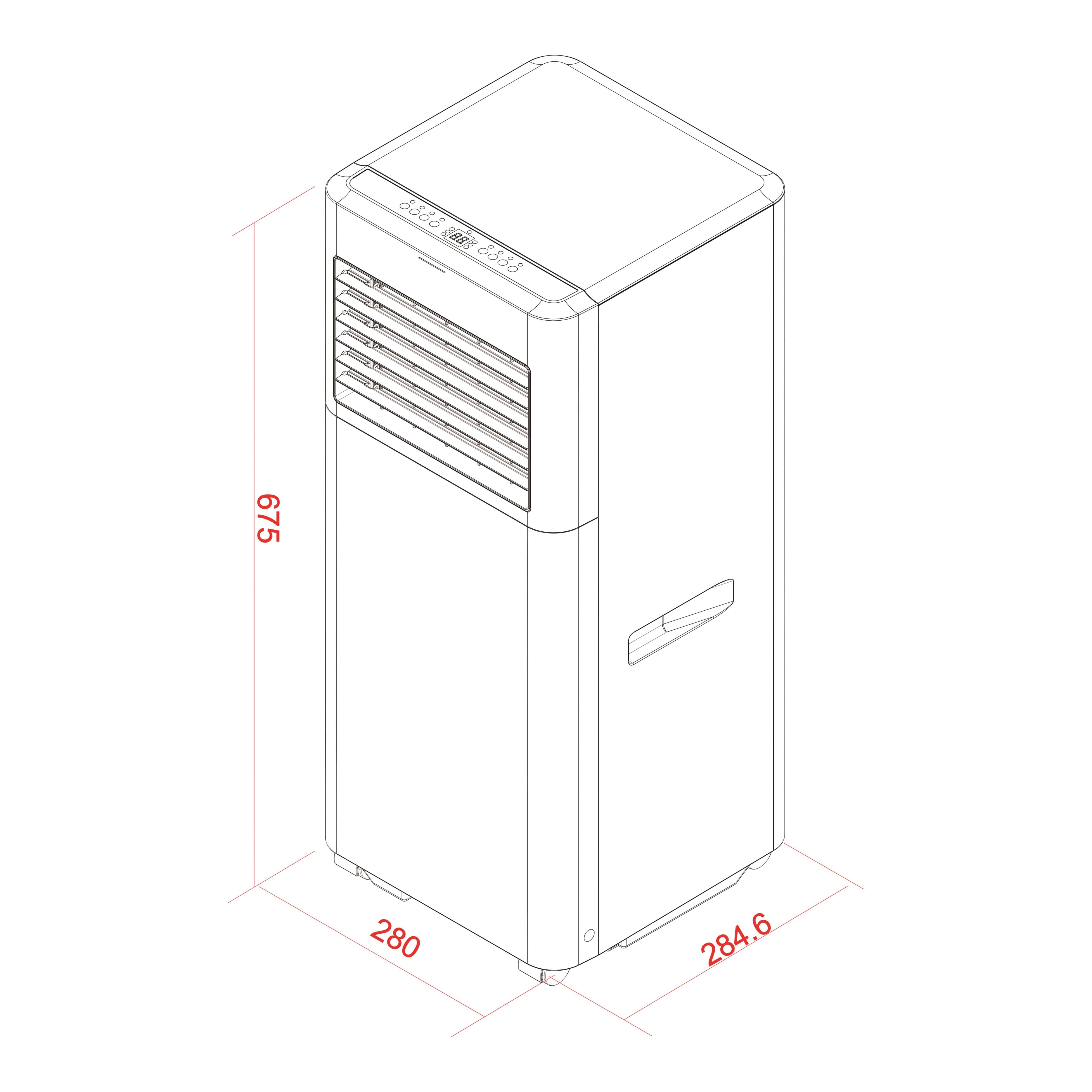 Local air conditioner 220-230V 7000BTU