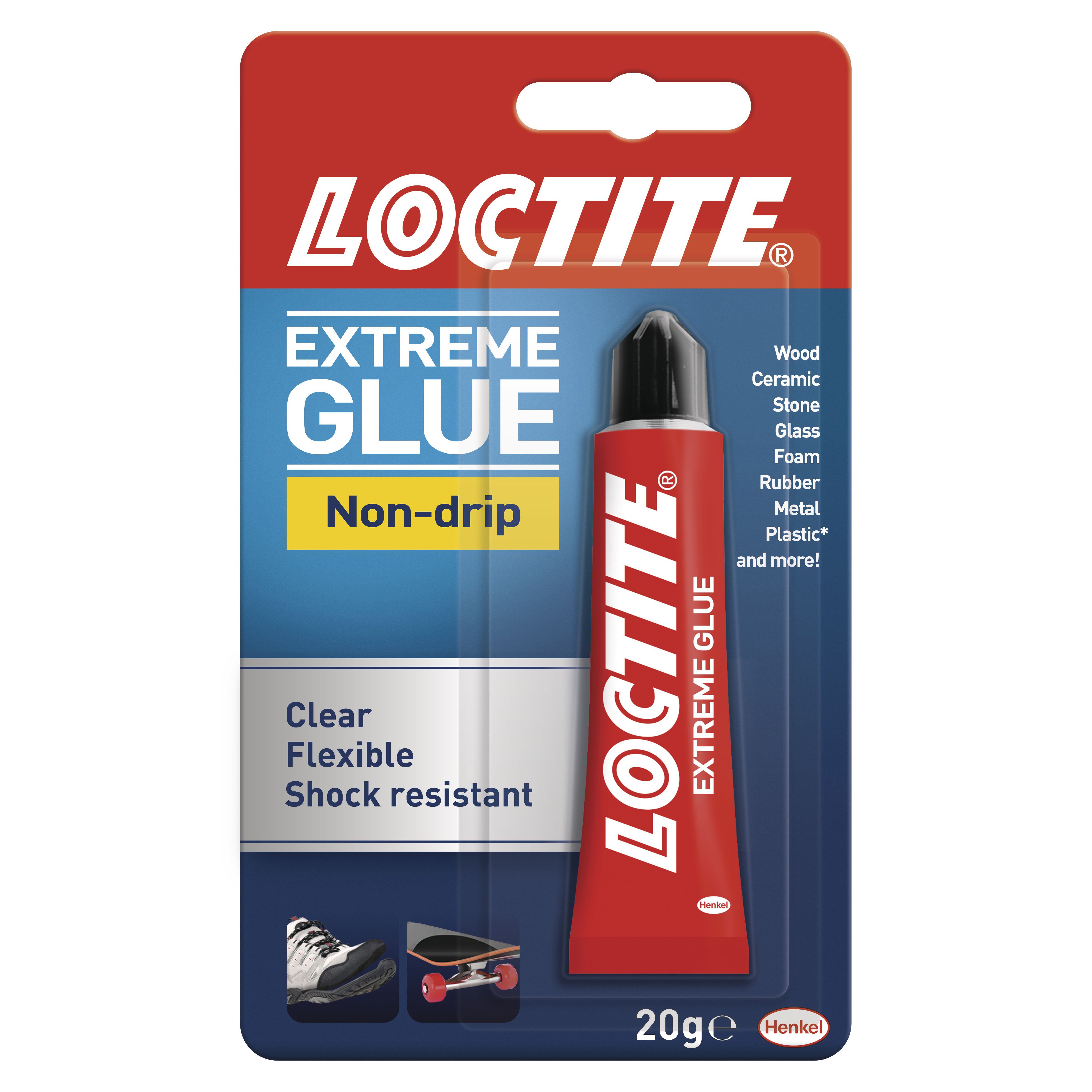 Loctite Extreme Clear Gel Glue, 20ml DIY at B&Q