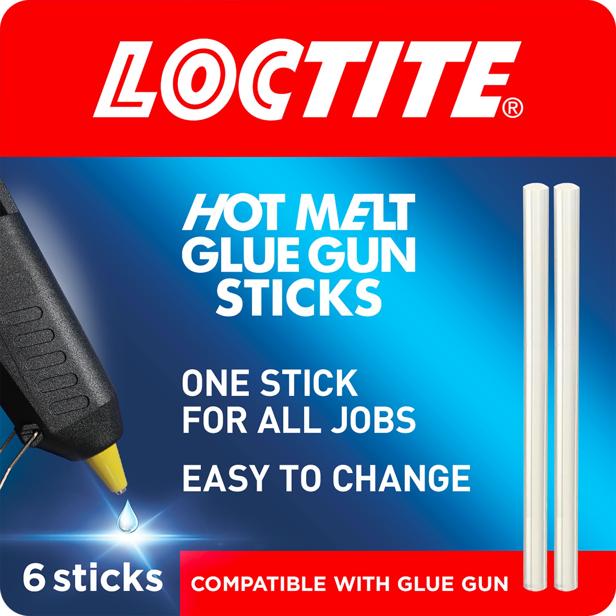 Loctite Hot Melt Refill Glue stick (Dia)110mm, Pack of 6