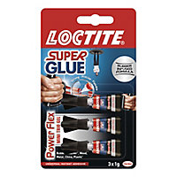 Loctite Power flex mini trio Gel Superglue 1g, Pack of 3