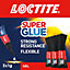 Loctite Powerflex mini trio Gel Superglue 3g, Pack of 3