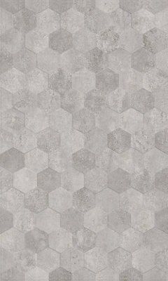 Lofthouse Hex Steel Matt 3d Concrete Effect Ceramic Tile Pack Of 6 L 498mm W 298mm Diy At B Q