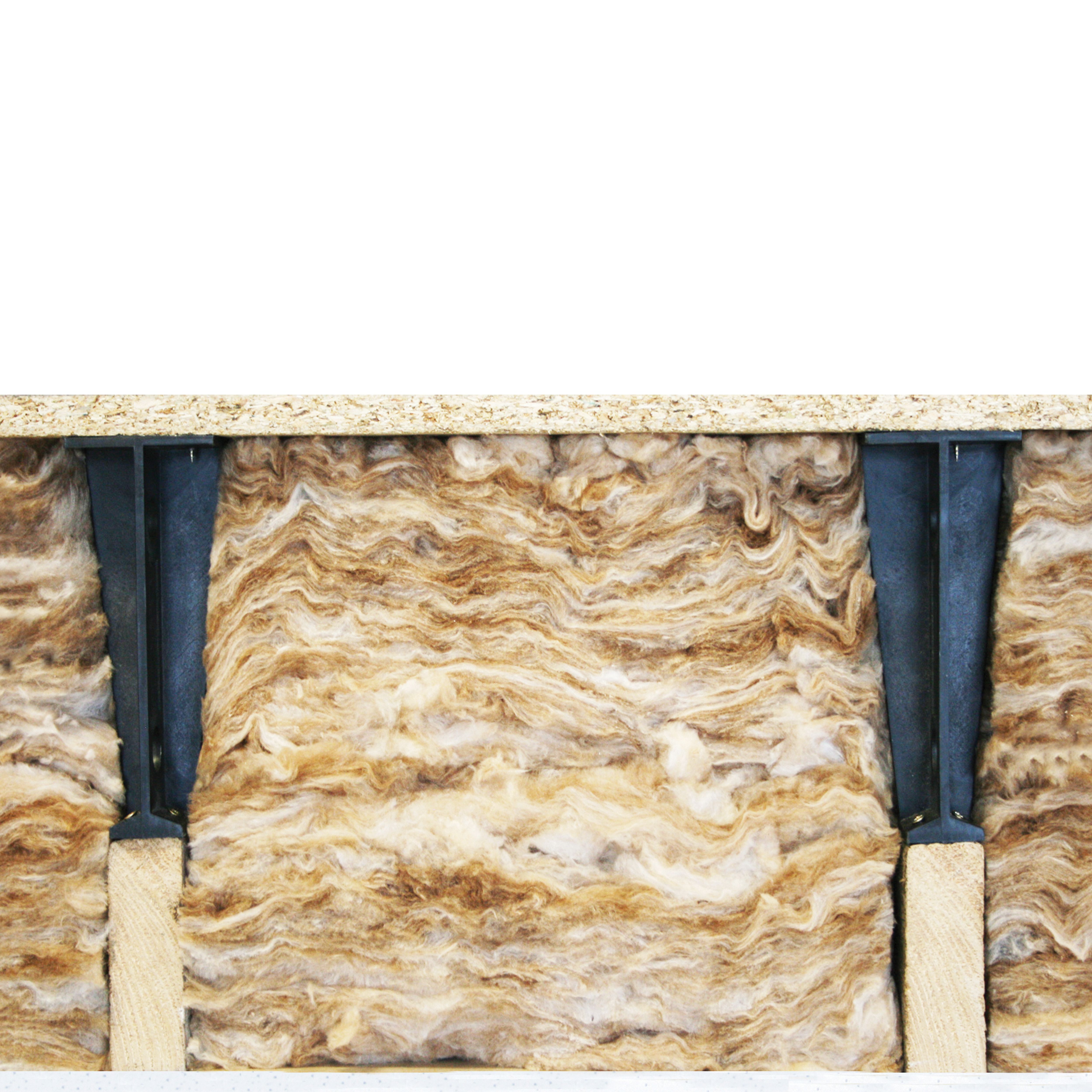 Loftleg Black Loft storage stilt (H) 17.5cm x (W) 7.6cm, Pack of 12