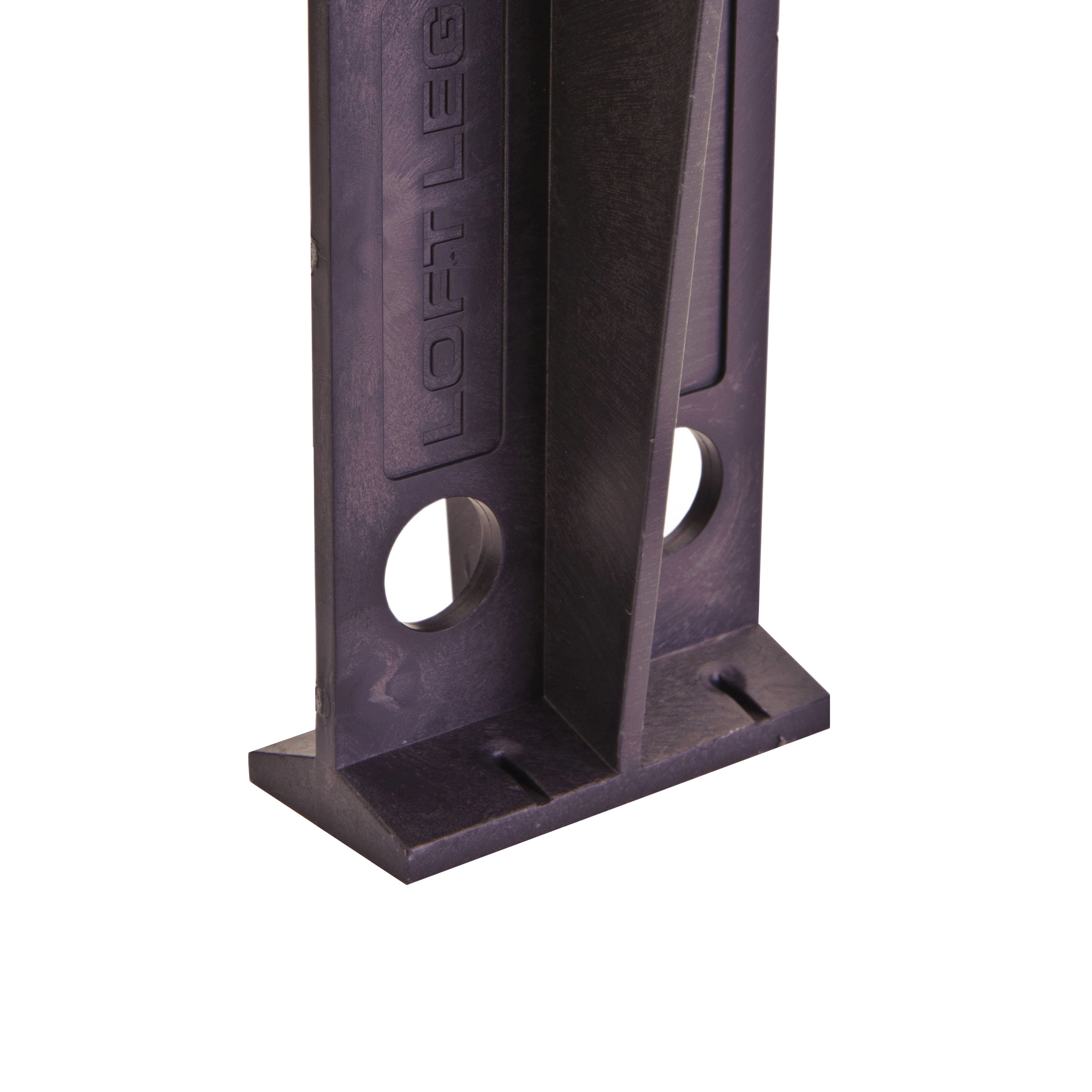 Loftleg Black Loft storage stilt (H) 17.5cm x (W) 7.6cm, Pack of 12