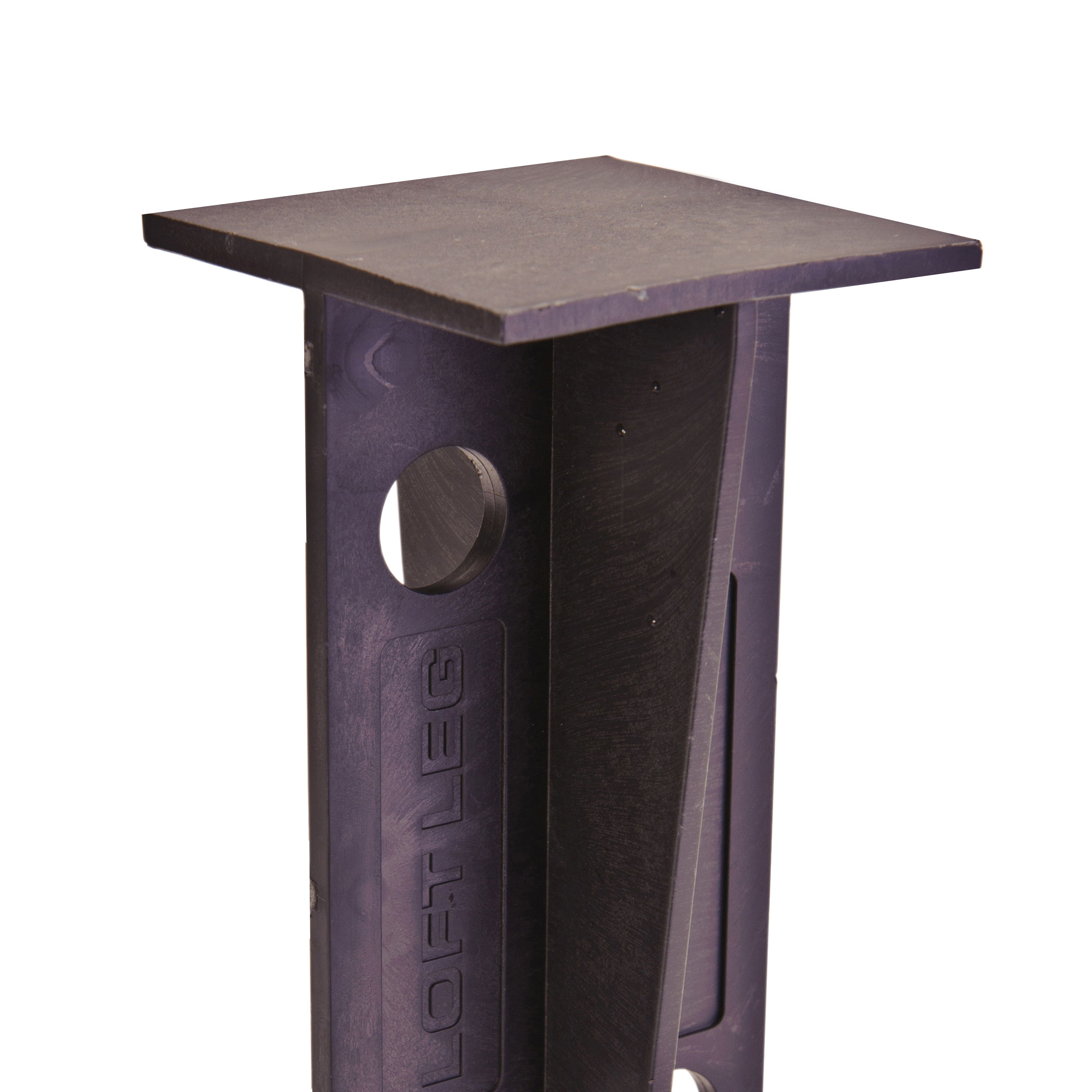 Loftleg Black Loft storage stilt (H) 17.5cm x (W) 7.6cm, Pack of 12