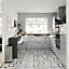 Loire Multicolour Matt Geometric Porcelain Wall & floor Tile, Pack of 7, (L)450mm (W)450mm