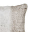 Lolite Grey Faux fur Indoor Cushion (L)45cm x (W)45cm