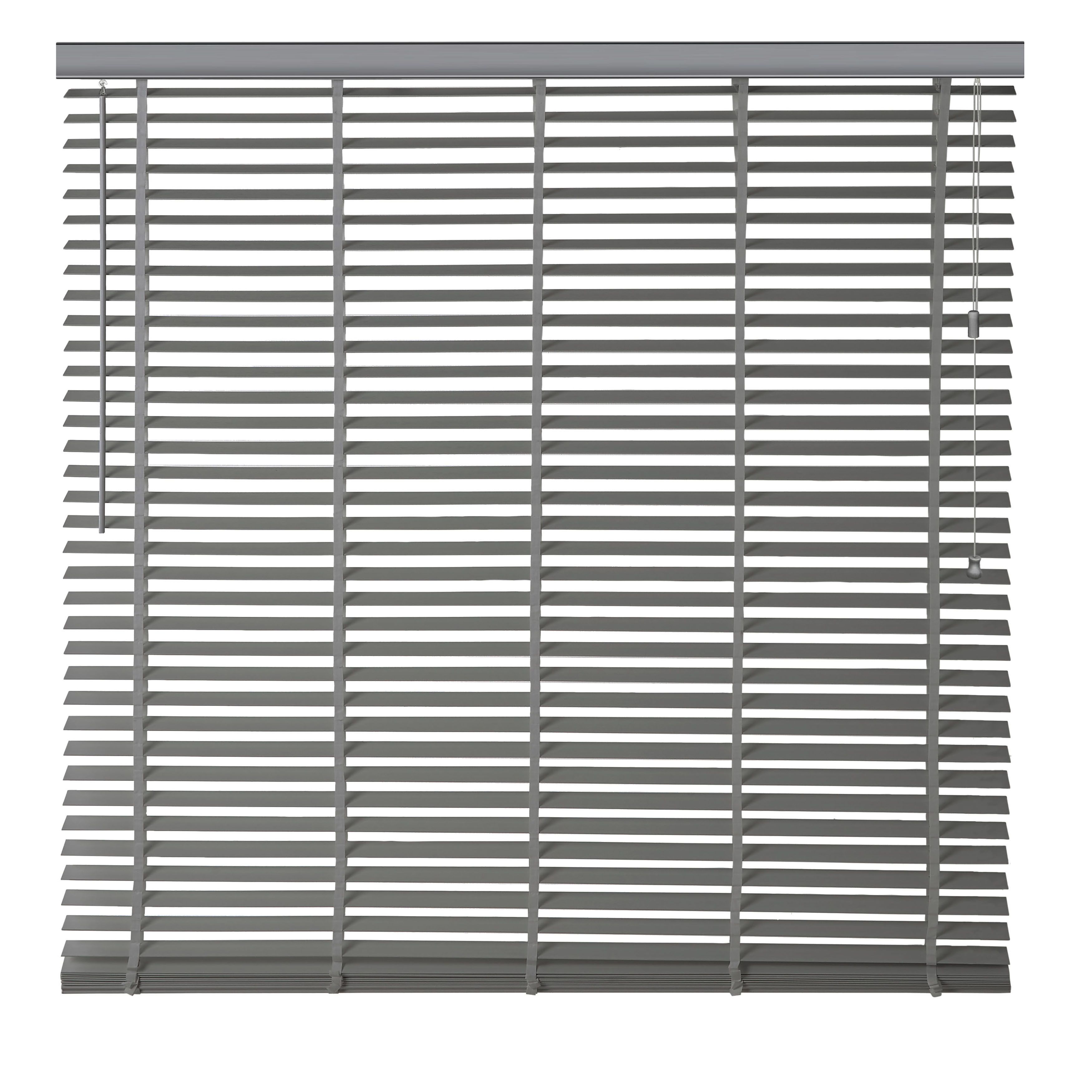Lone Grey Woodgrain effect PVC Venetian Blind (W)120cm (L)180cm