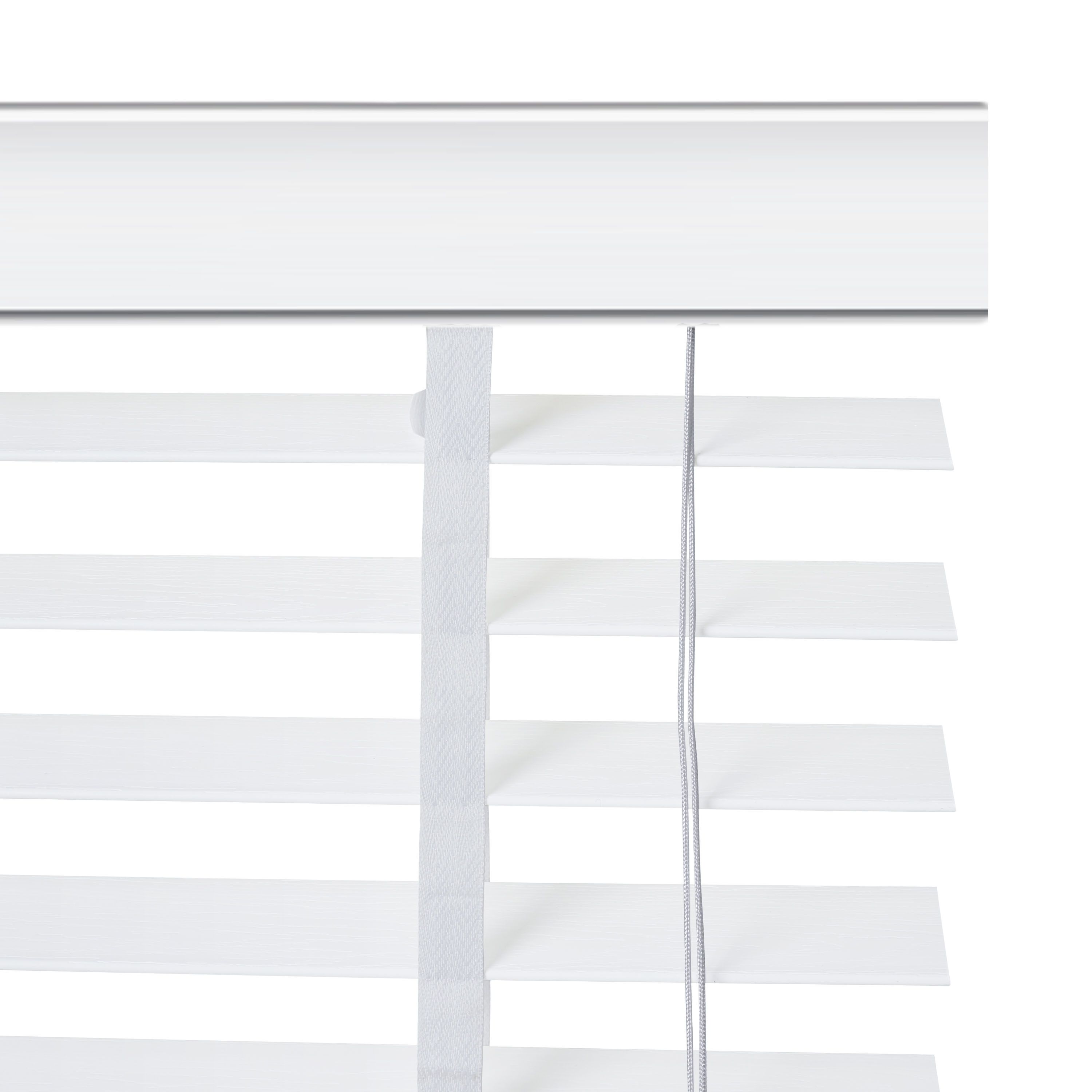 Lone White PVC Venetian Blind (W)180cm (L)180cm