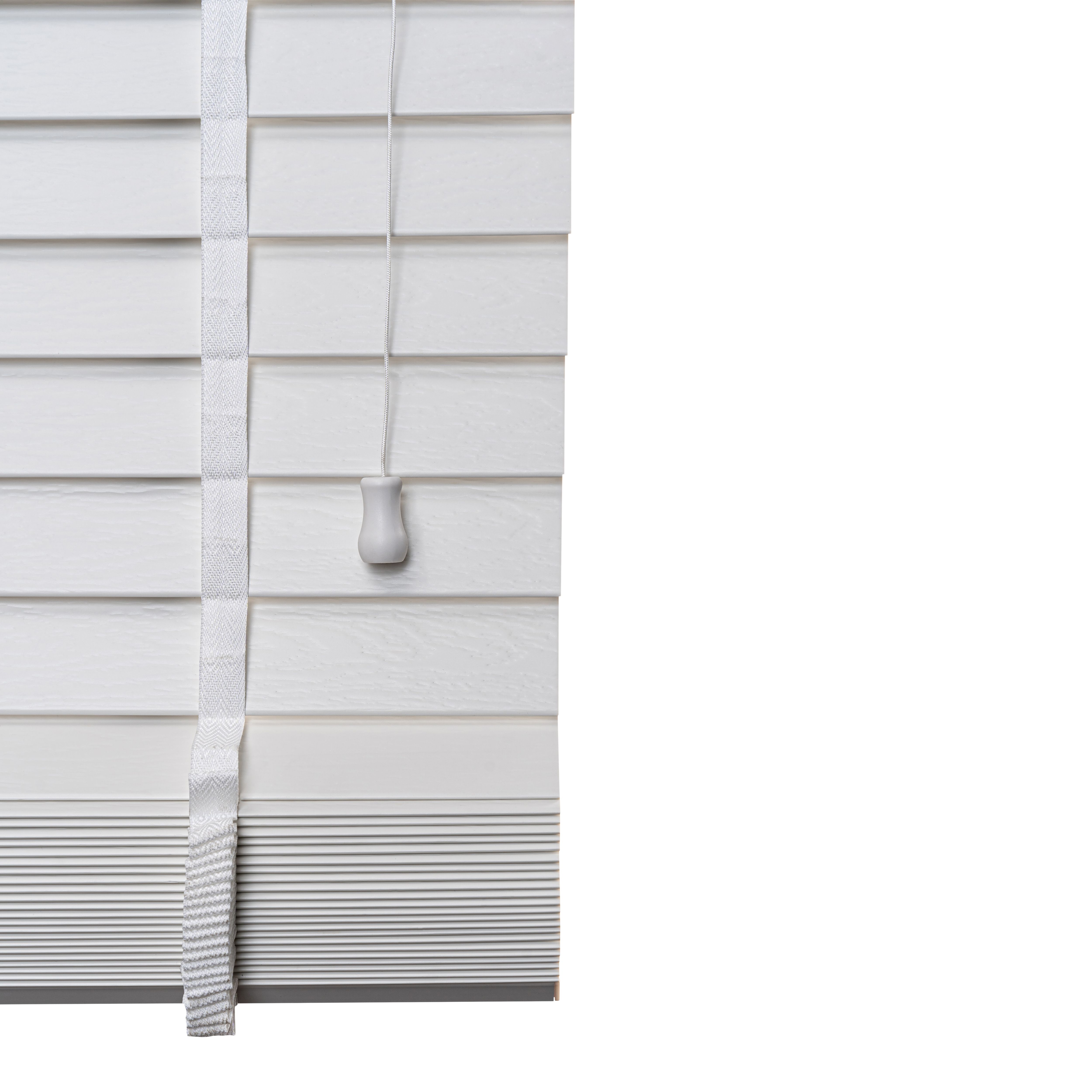 Lone White PVC Venetian Blind (W)180cm (L)180cm