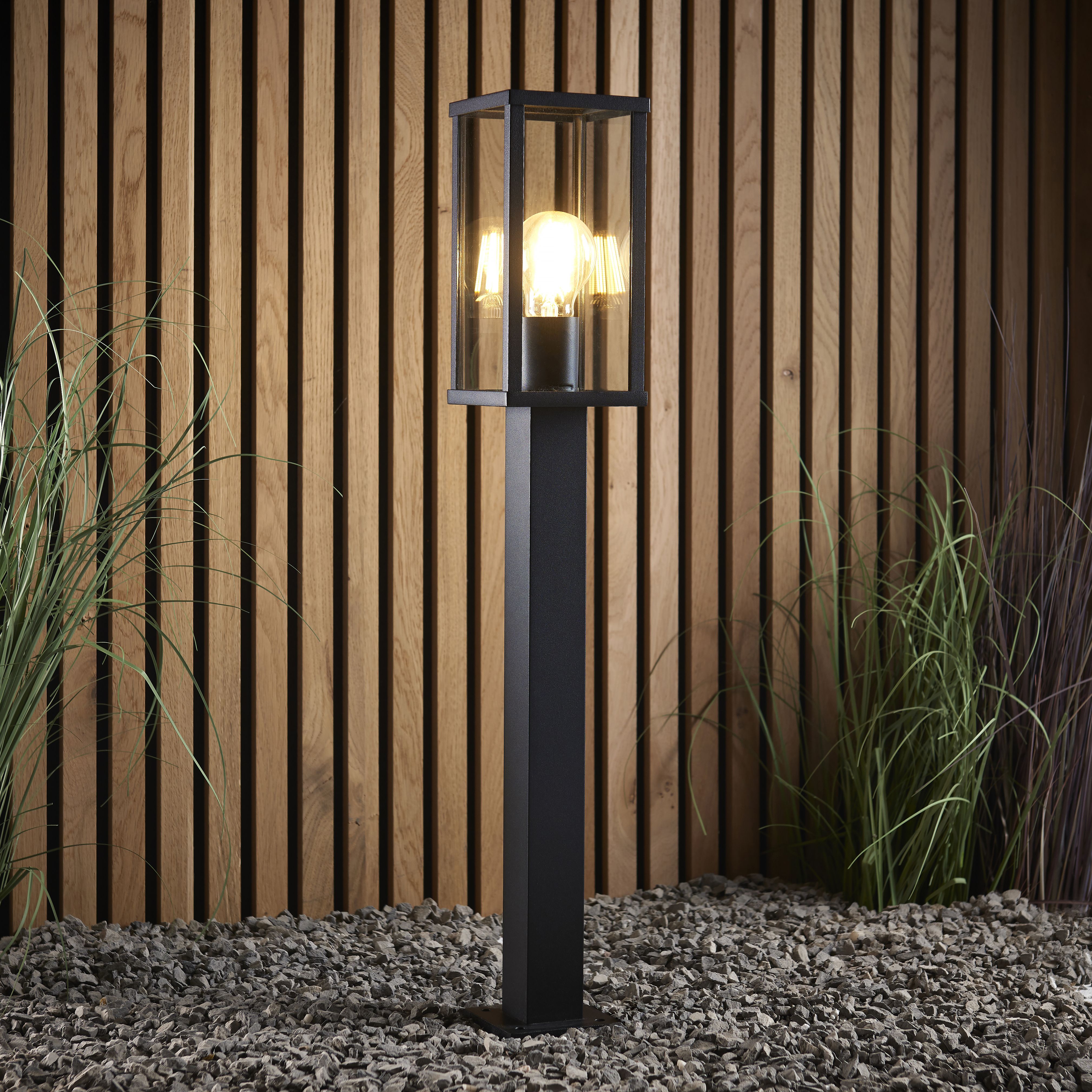 Longham Mains-powered (wired) 1 lamp Outdoor Post light (H)650mm